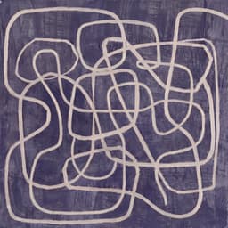 Purple Abstract Line Continuous Loop - Wall Art by Fir Gallery - Abstract wall art thumbnail