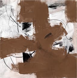 Brown Monochrome Abstract Still Ground - Wall Art by Fir Gallery - Abstract wall art thumbnail