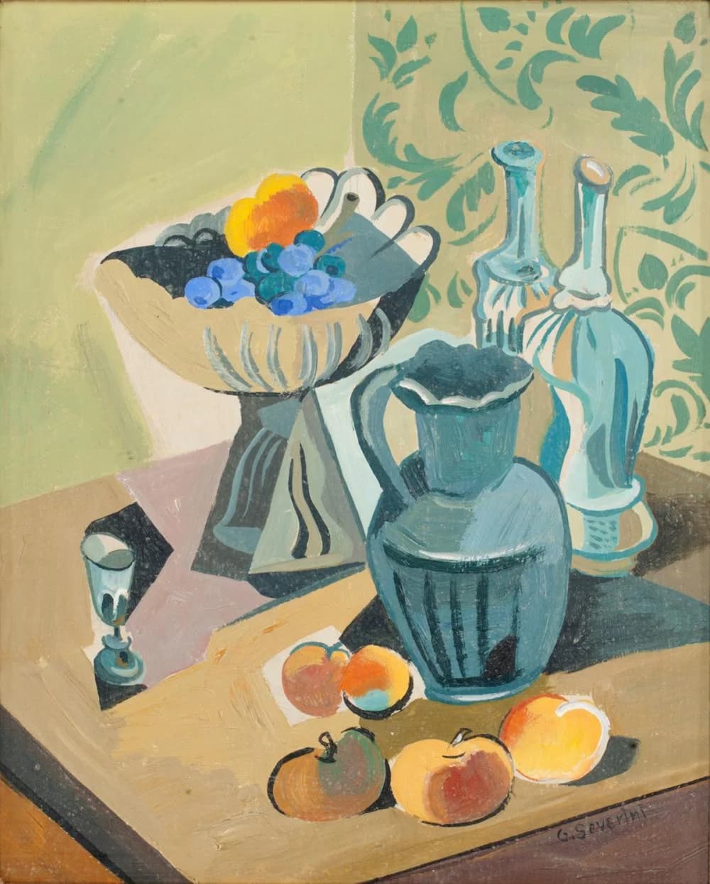 Still Life Fruit Bowl Gathering - Wall Art by Recca Art - Abstract wall art