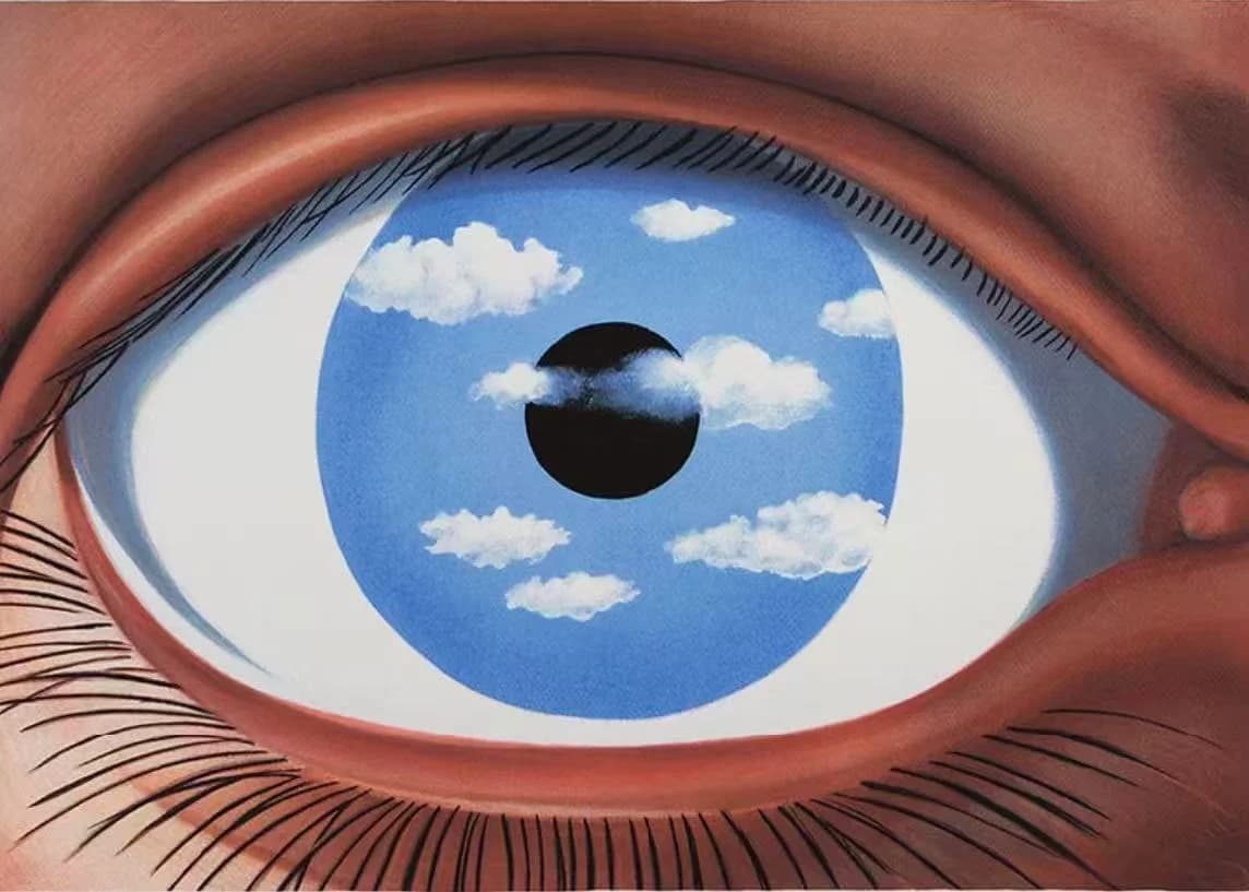 Surreal Eye Sky Mirror - Abstract wall art