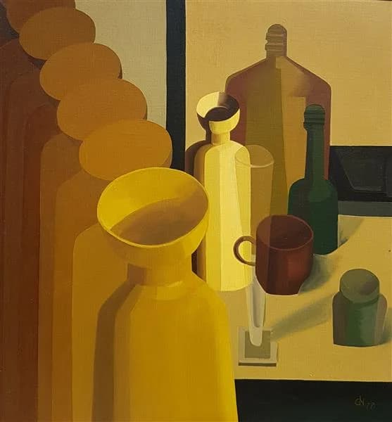 Still Life Composition Golden Hour - Wall Art by Recca Art - Abstract wall art