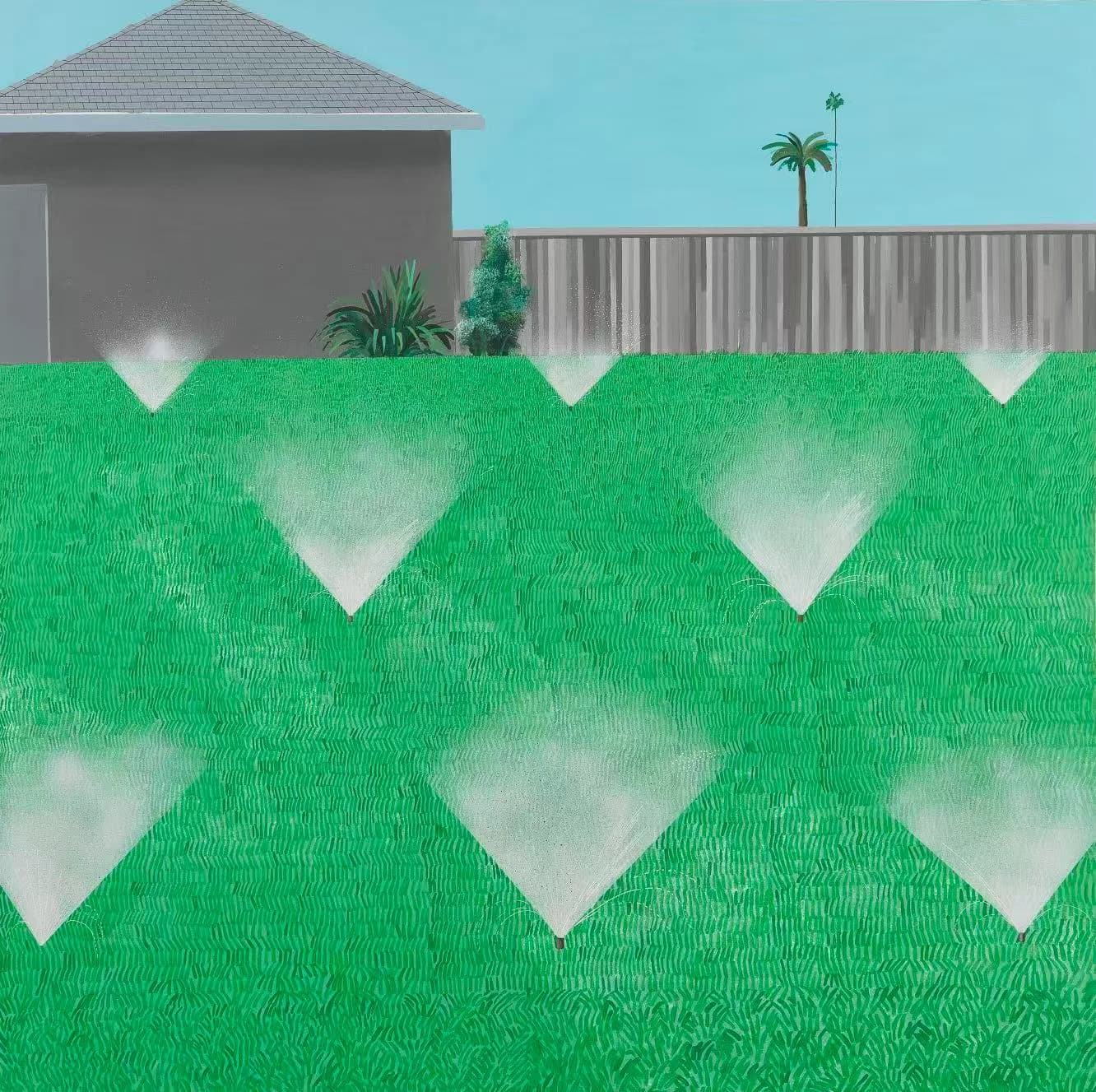 Geometric Lawn Sprinkler Rhythm - Wall Art by Recca Art - Abstract wall art
