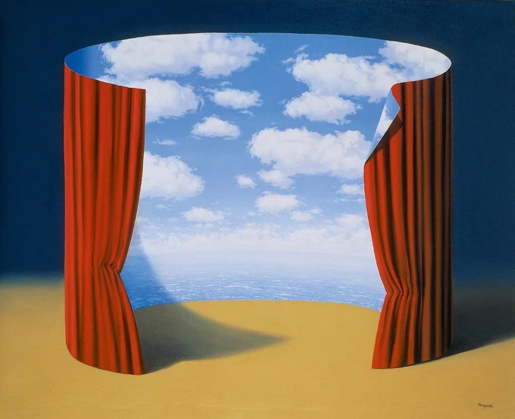 Surreal Desert Curtain Vision - Abstract wall art