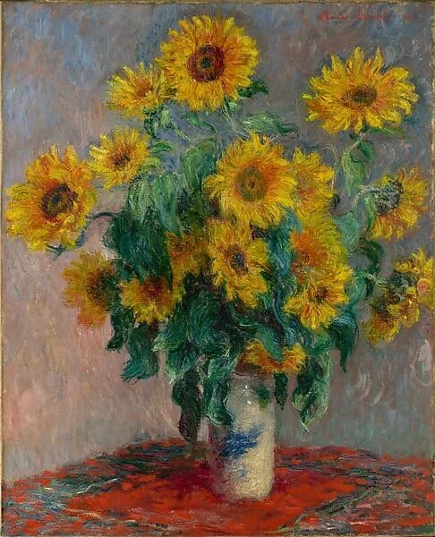 Impressionist Sunflower Bouquet Arrangement