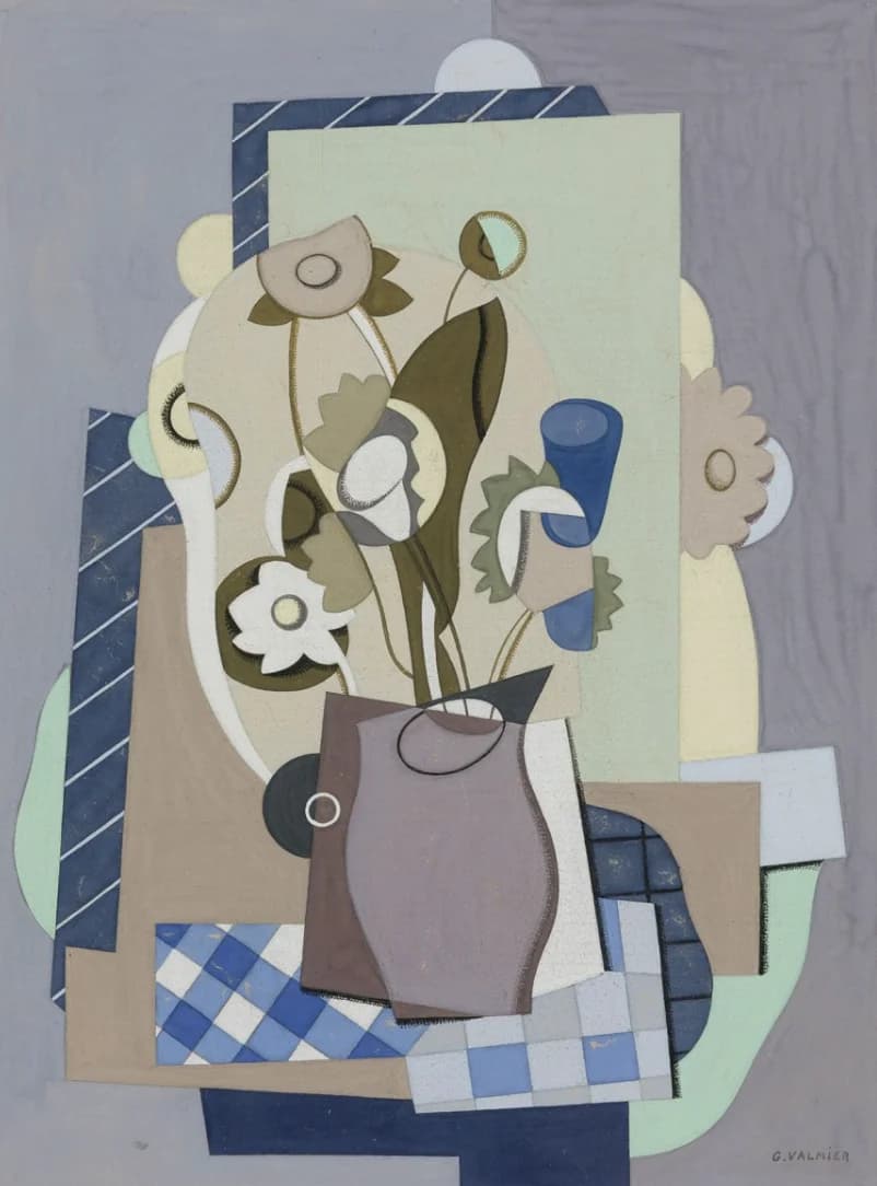 Cubist Floral Still Life - Abstract wall art