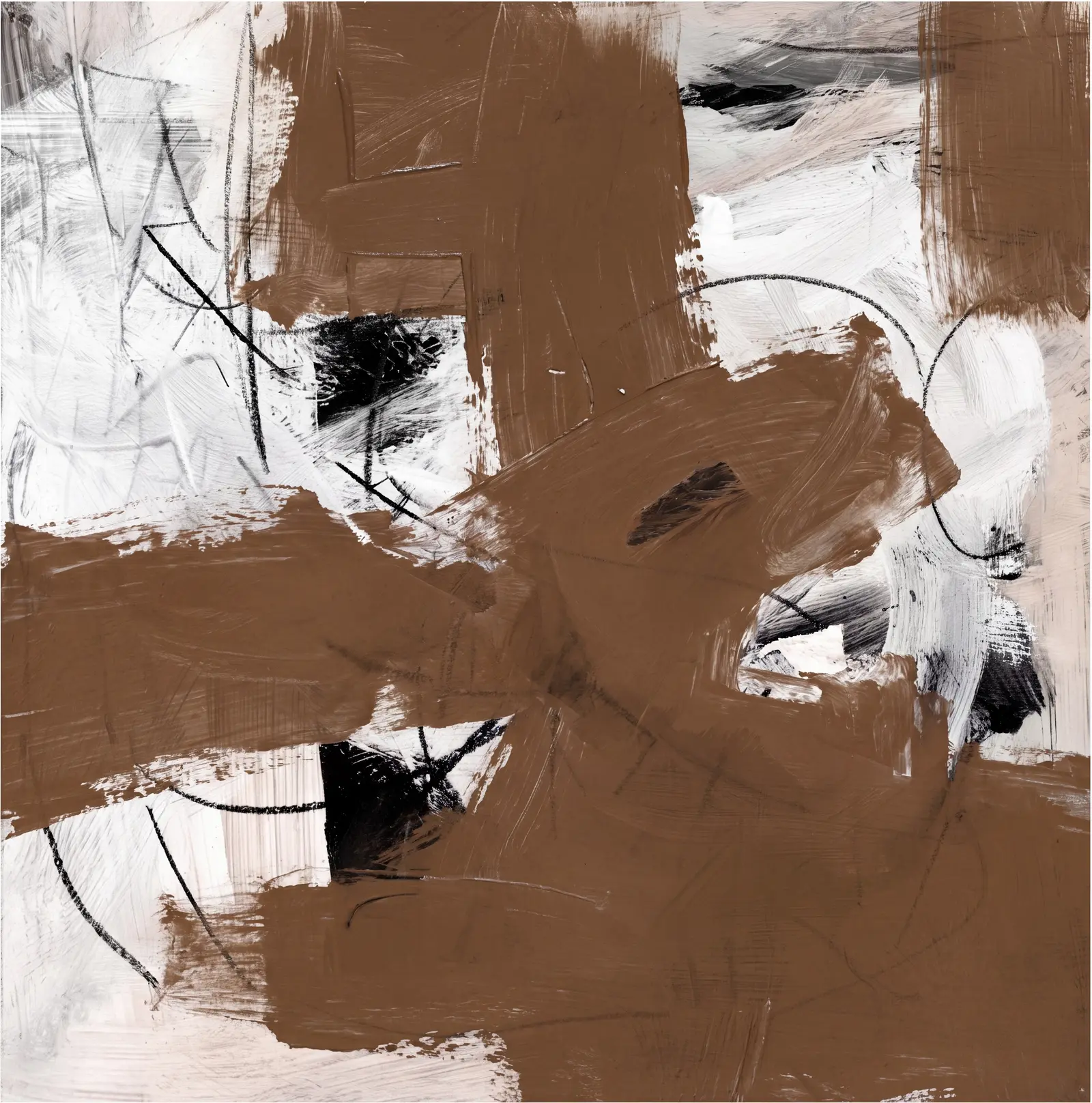Brown Monochrome Abstract Still Ground