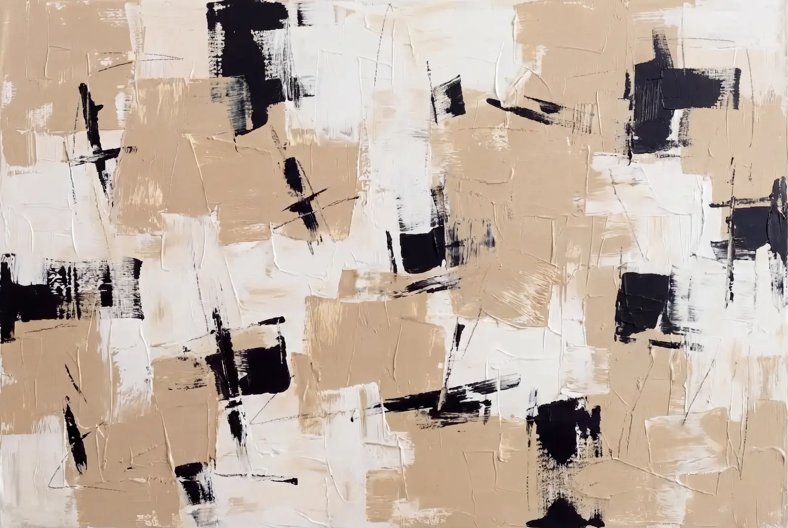 Monochrome Neutral Abstract Still Ground