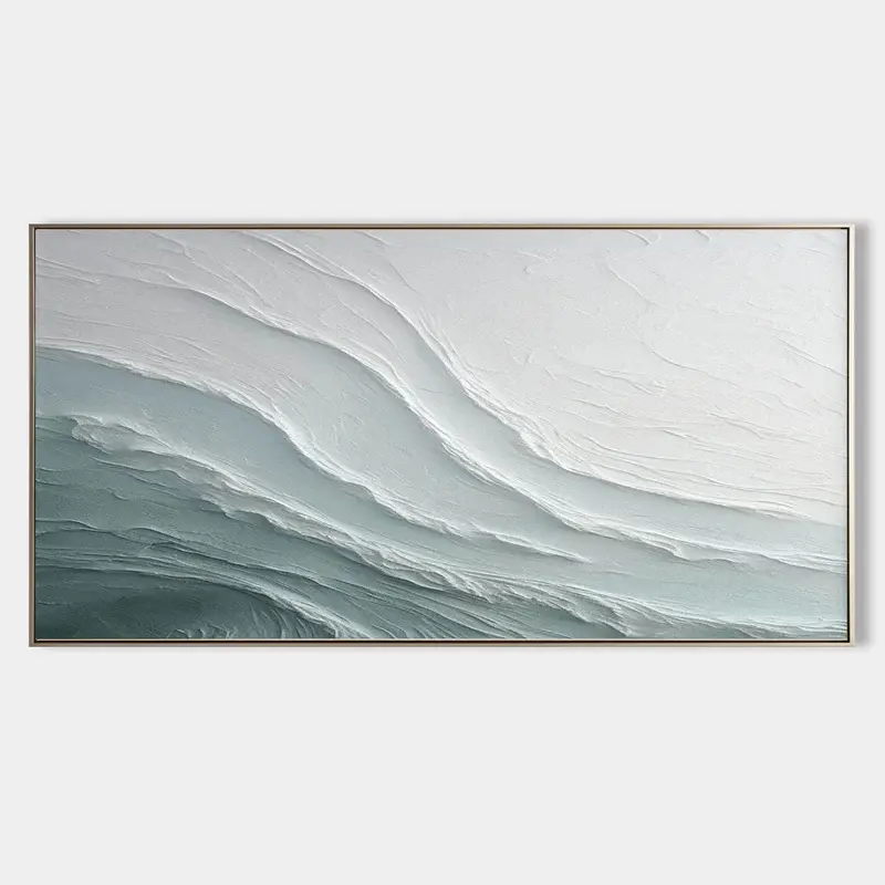 Abstract Ocean Wave Soft Tide - Wall Art by Fir Gallery - Abstract wall art