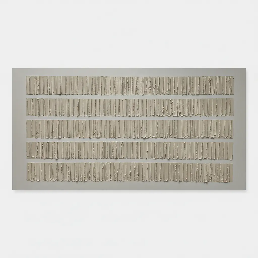 Textured Neutral Abstract Still Rows