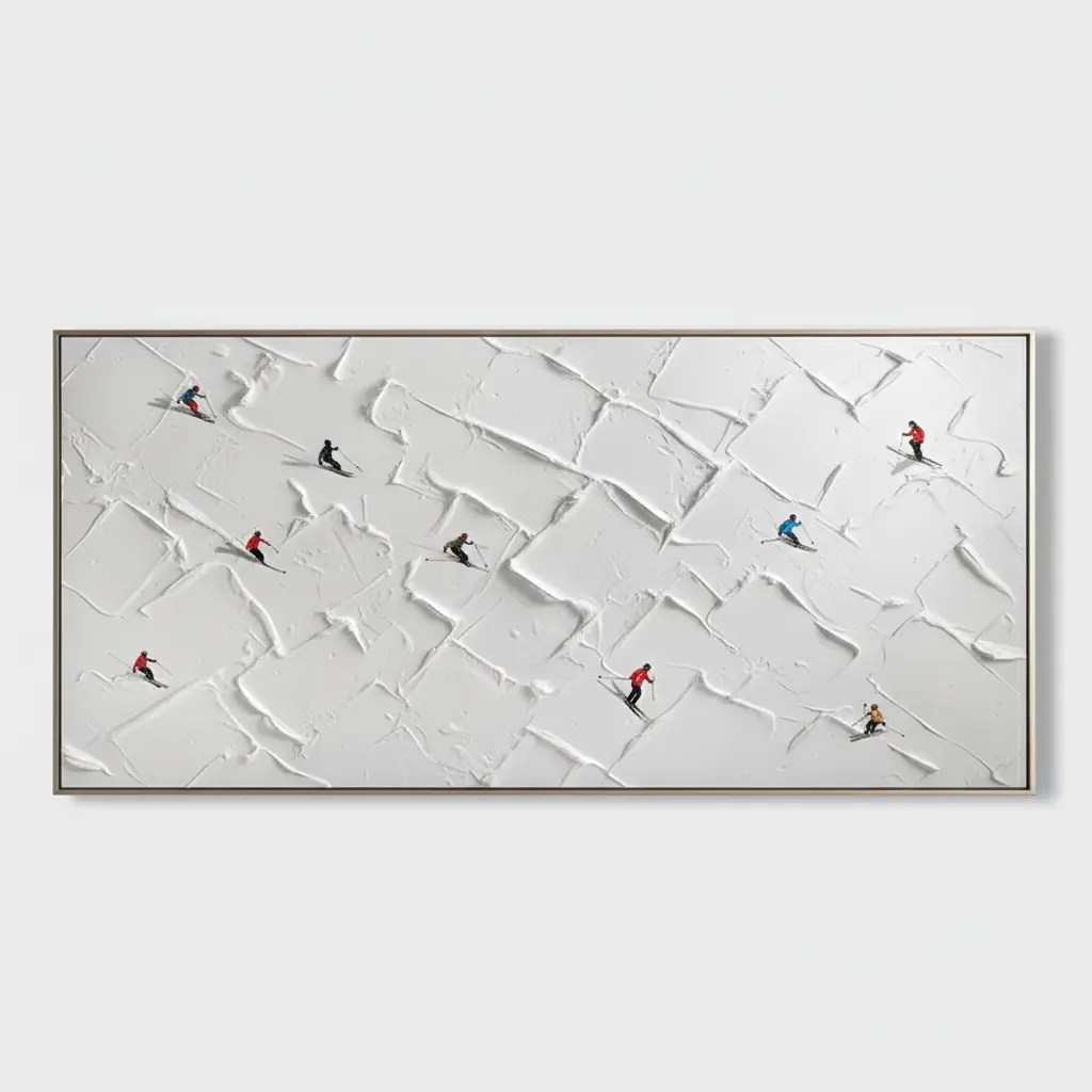 Ski Slope White Powder Run - Wall Art by Fir Gallery