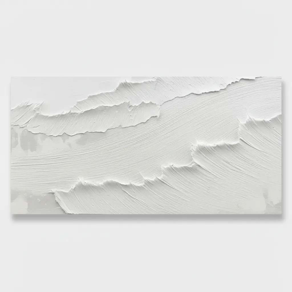 Minimalist White Textured Still Drift