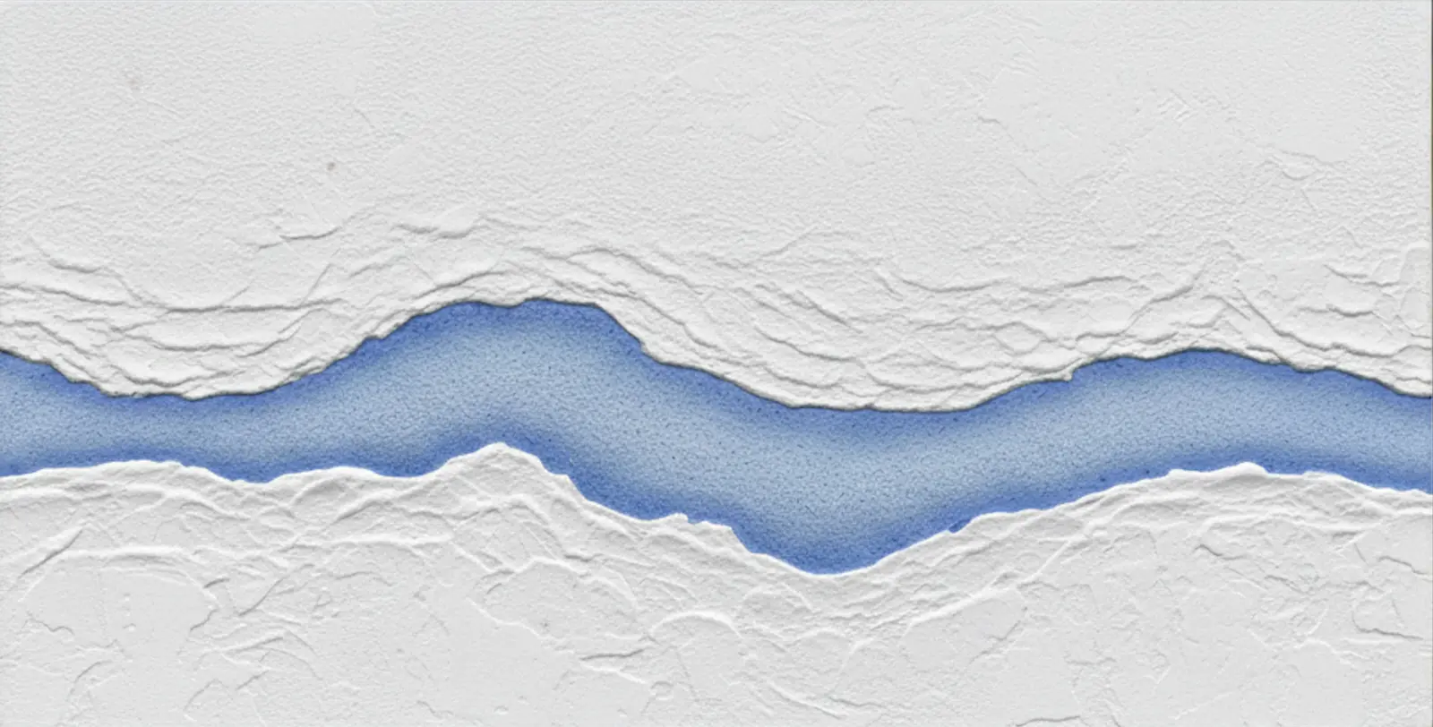 Blue Abstract Torn Still - Wall Art by Fir Gallery