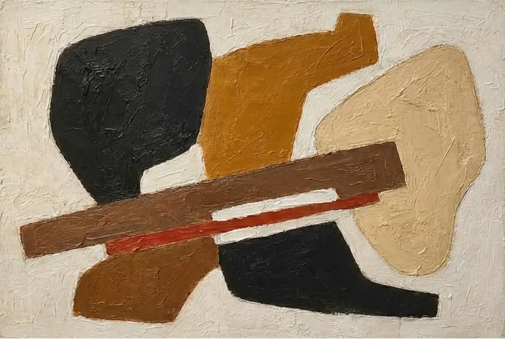 Earthy Textured Abstract Held Ground