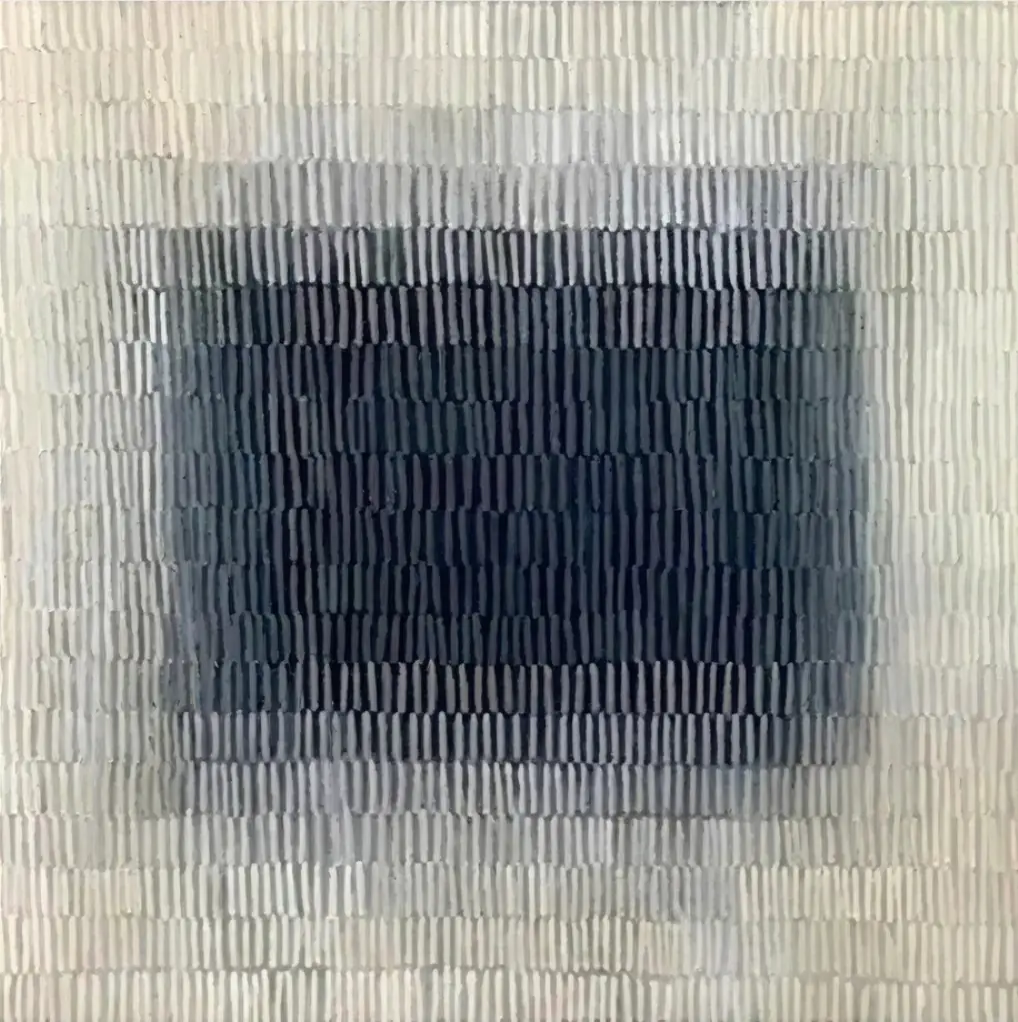 Monochrome Textured Abstract Drawn In