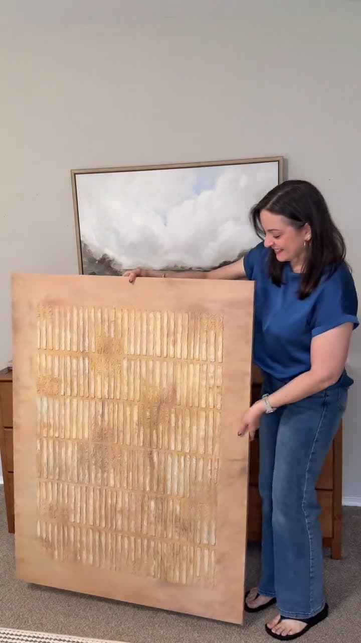 @styled.by.leslie showing mipiece artwork in a real home