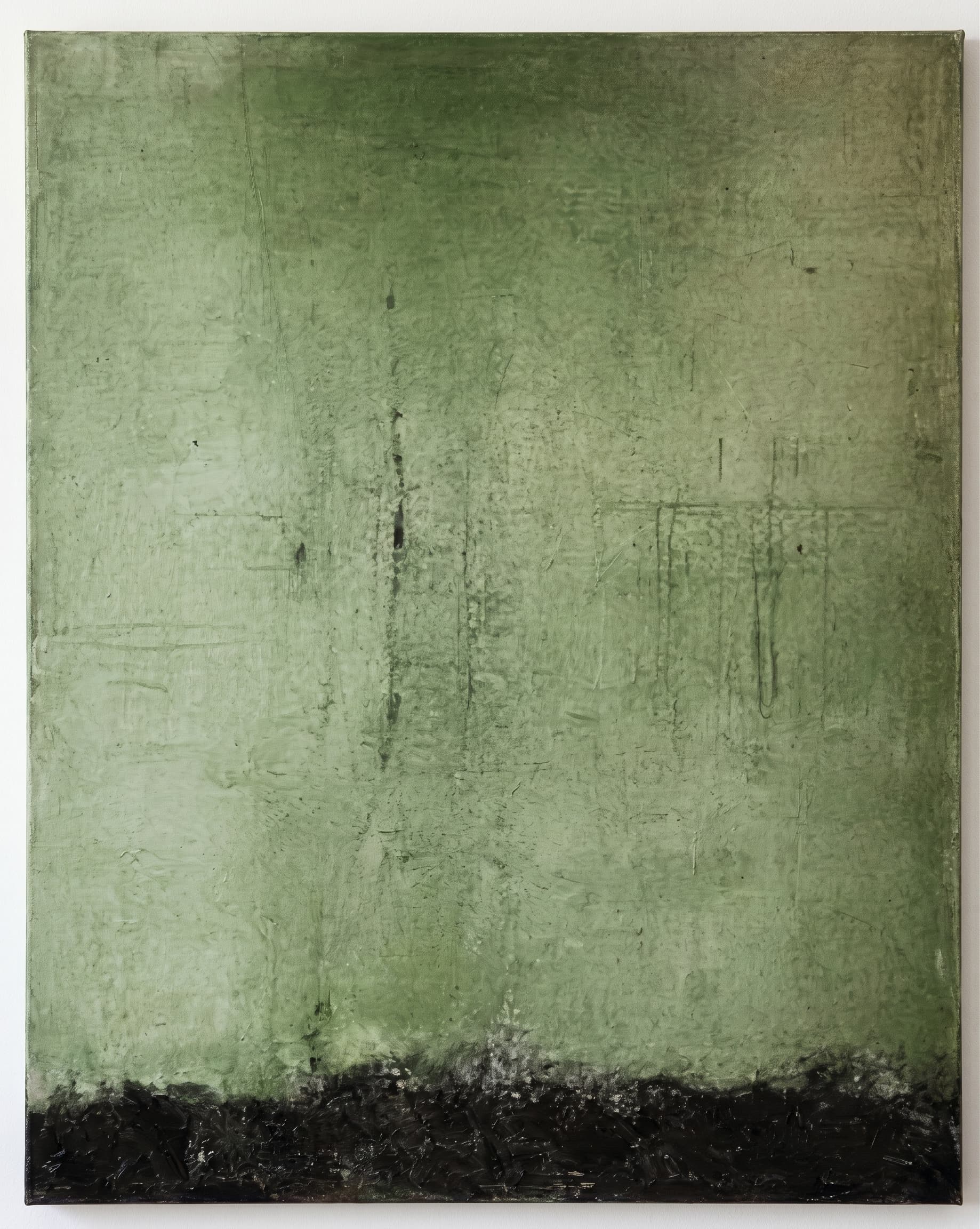 Olive Green Sage Textured Wabi Sabi Abstract Wall Art