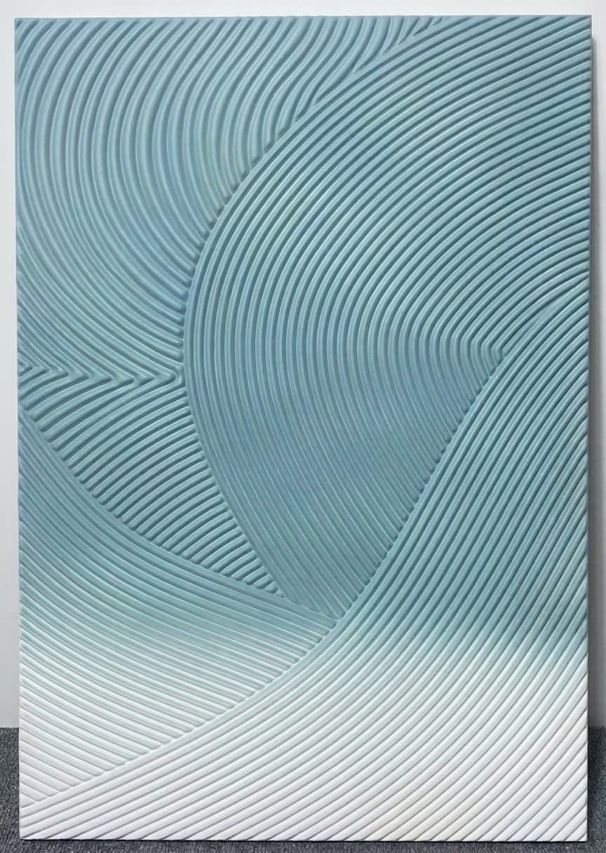 Textured Abstract Wave Convergence