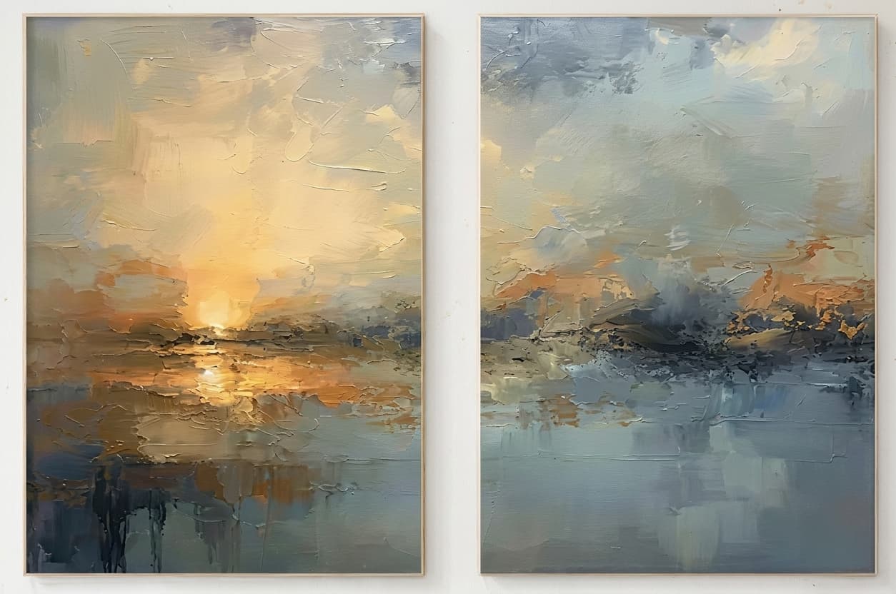 Abstract Landscape Sunset Horizon