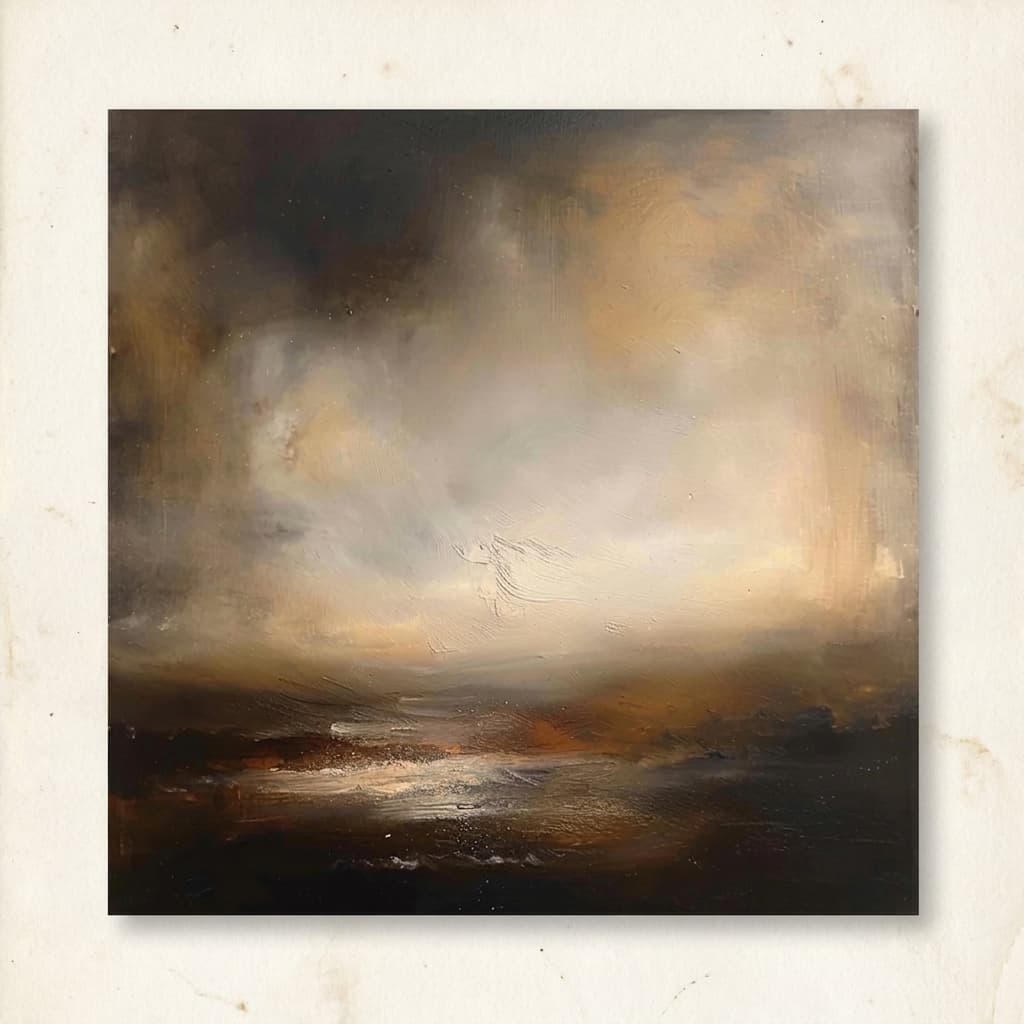Abstract Storm Landscape Quiet Passage