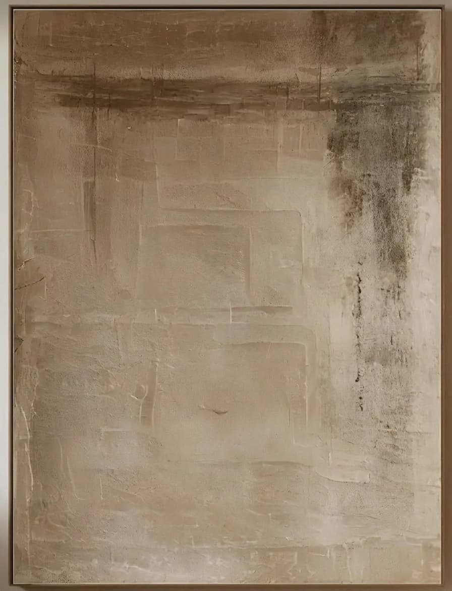 Neutral Textured Abstract Quiet Hold