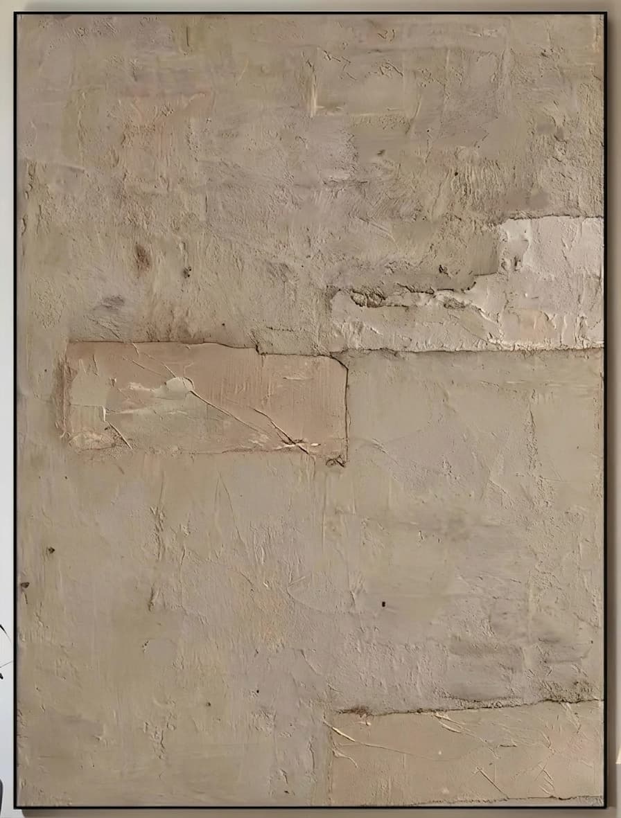 Neutral Textured Abstract Quiet Interval