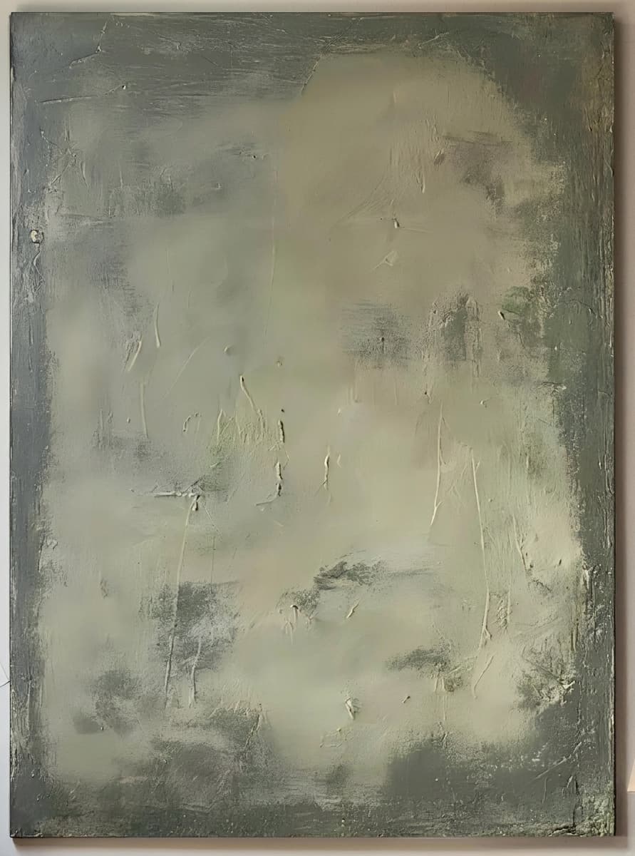 Sage Green Abstract Quiet Haze