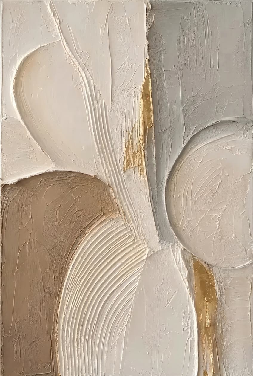 Textured Abstract Gold Divide