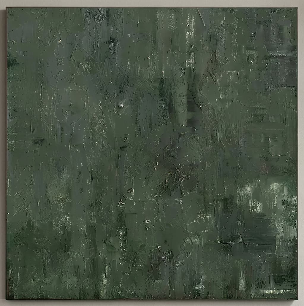 Textured Green Abstract Deep Grove