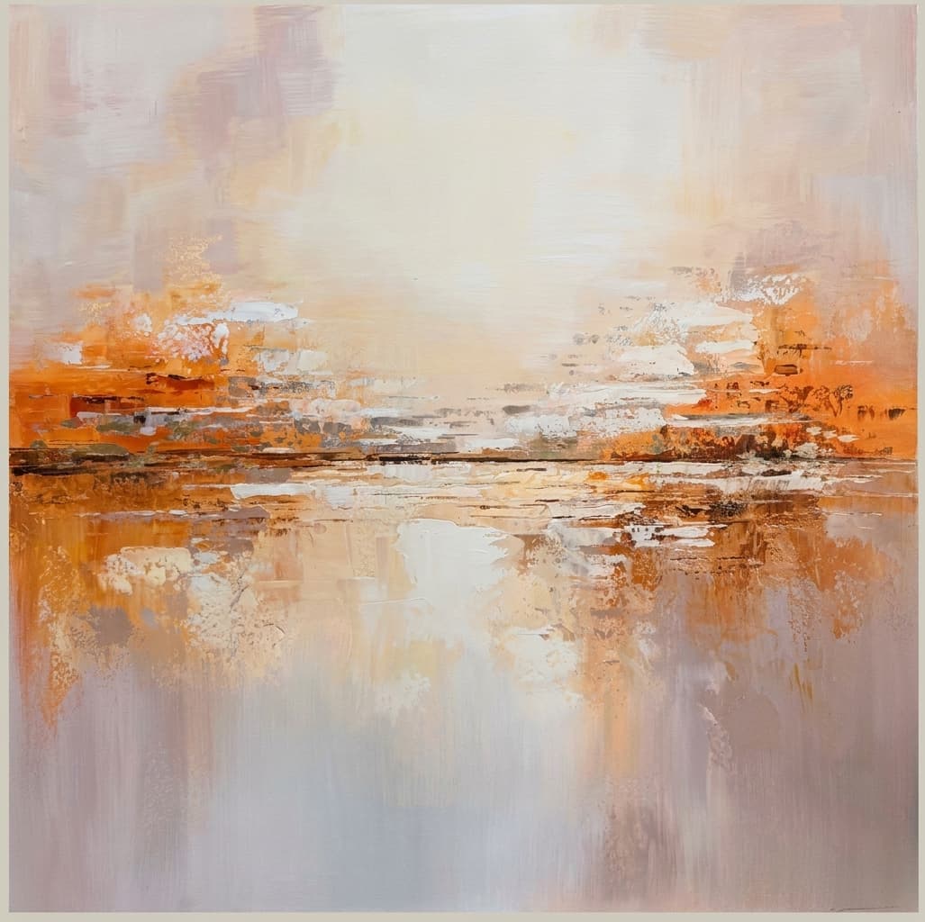 Abstract Amber Horizon Reflection