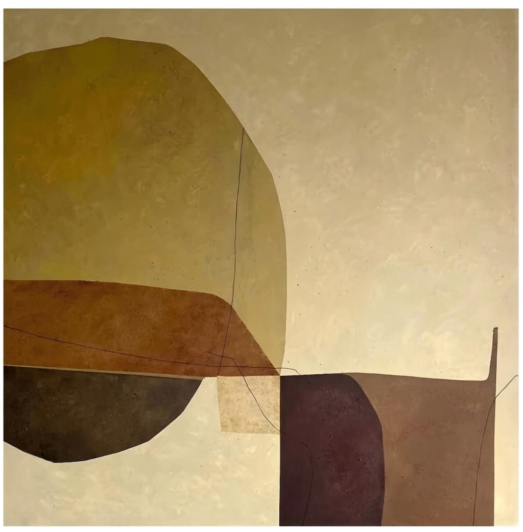 Abstract Earth Tones Suspended Forms