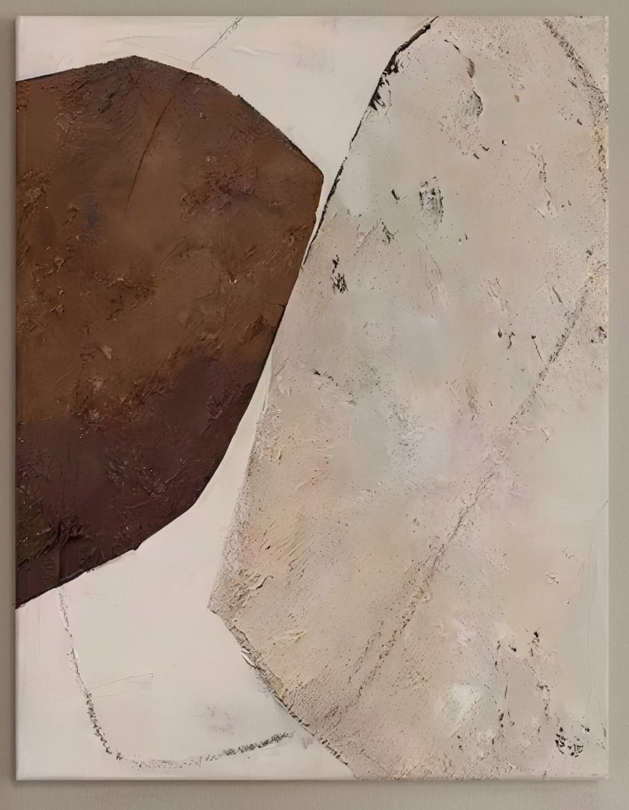 Abstract Brown Terracotta Divide