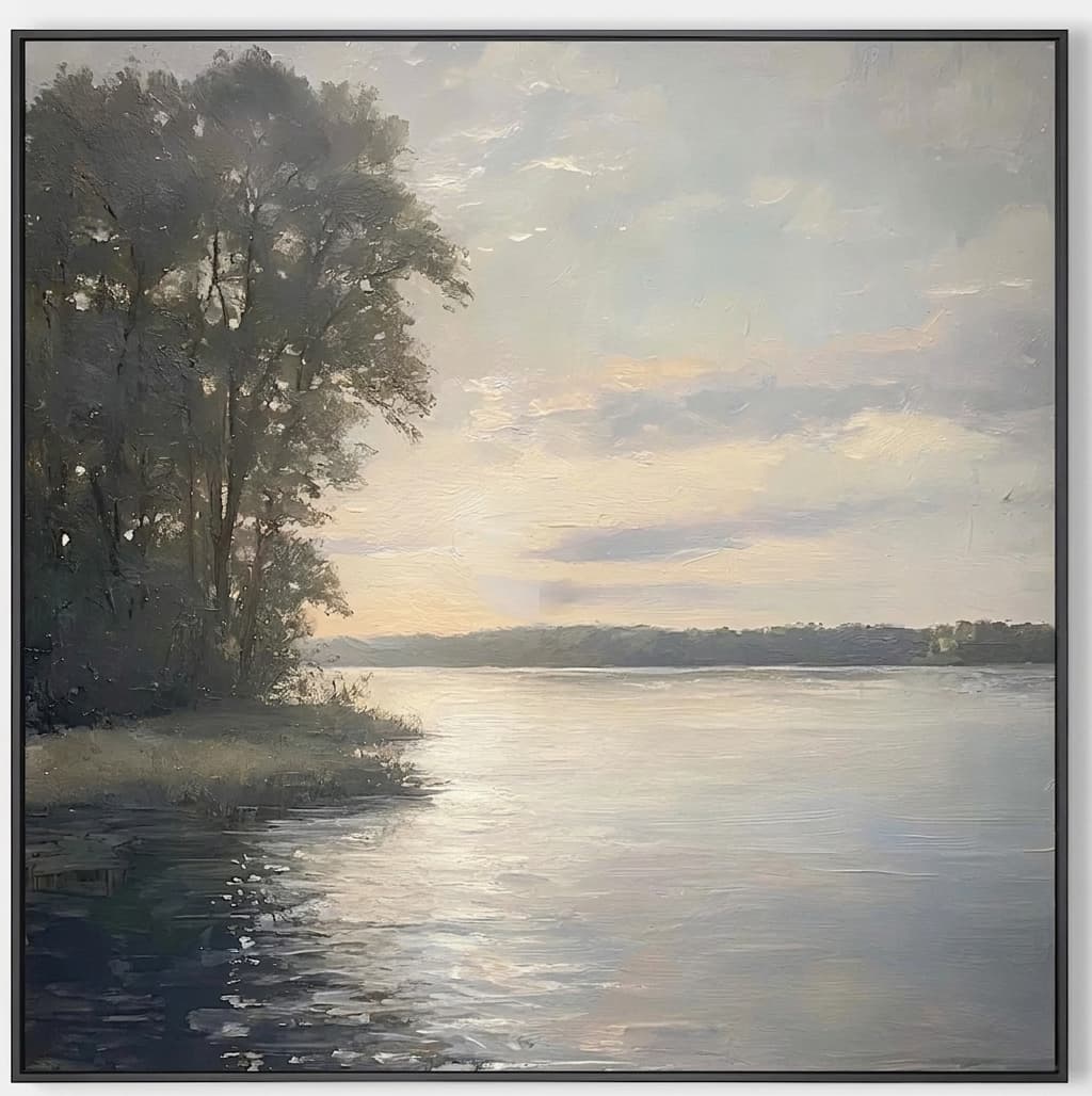 Modern Lake Landscape Stillwater