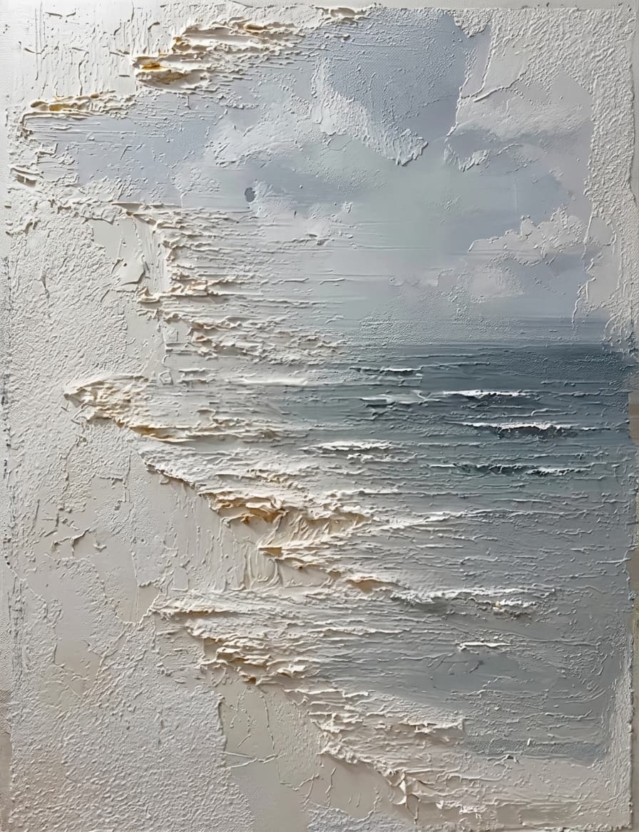 Textured Seascape Quiet Tide