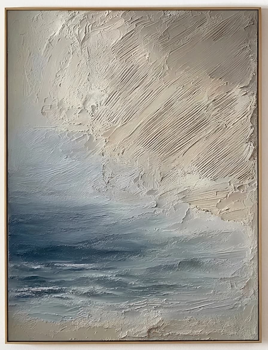 Textured Seascape Quiet Tide