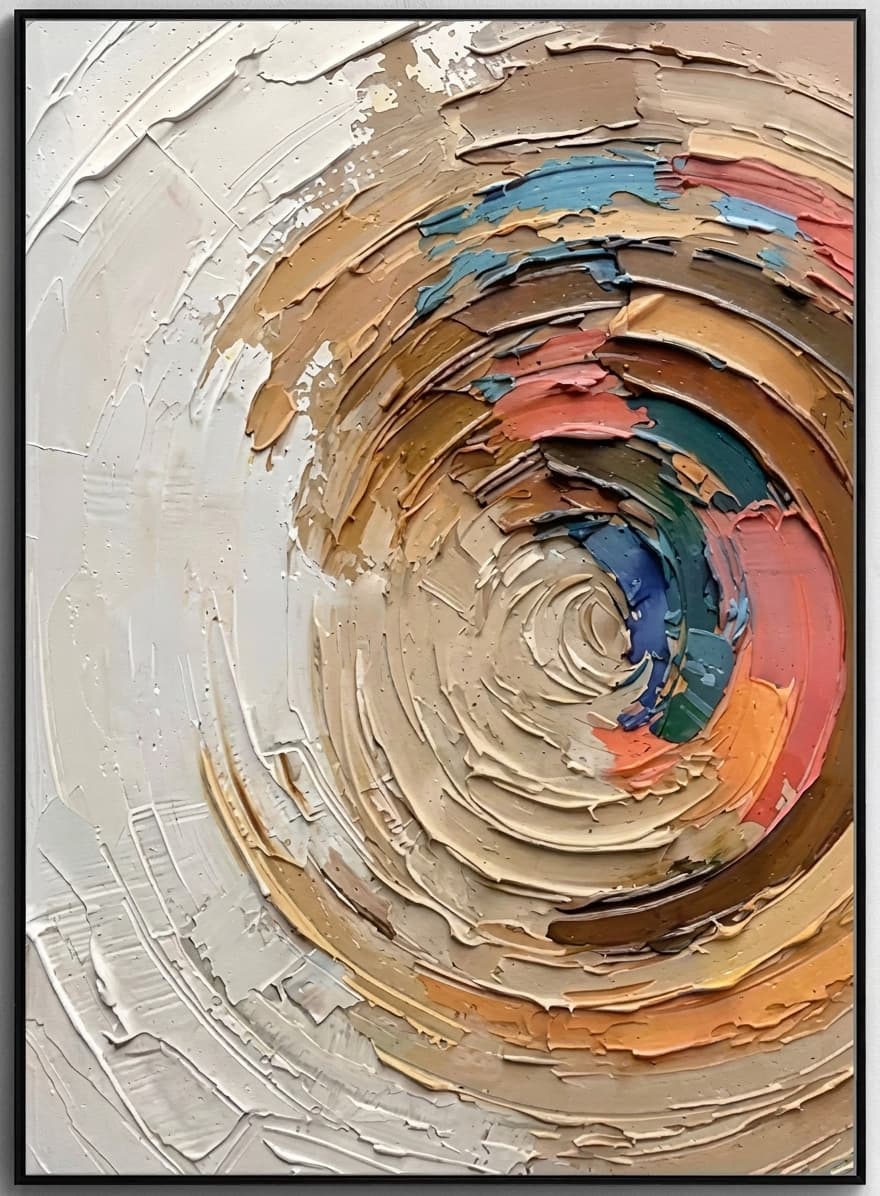 Textured Abstract Spiral Vortex
