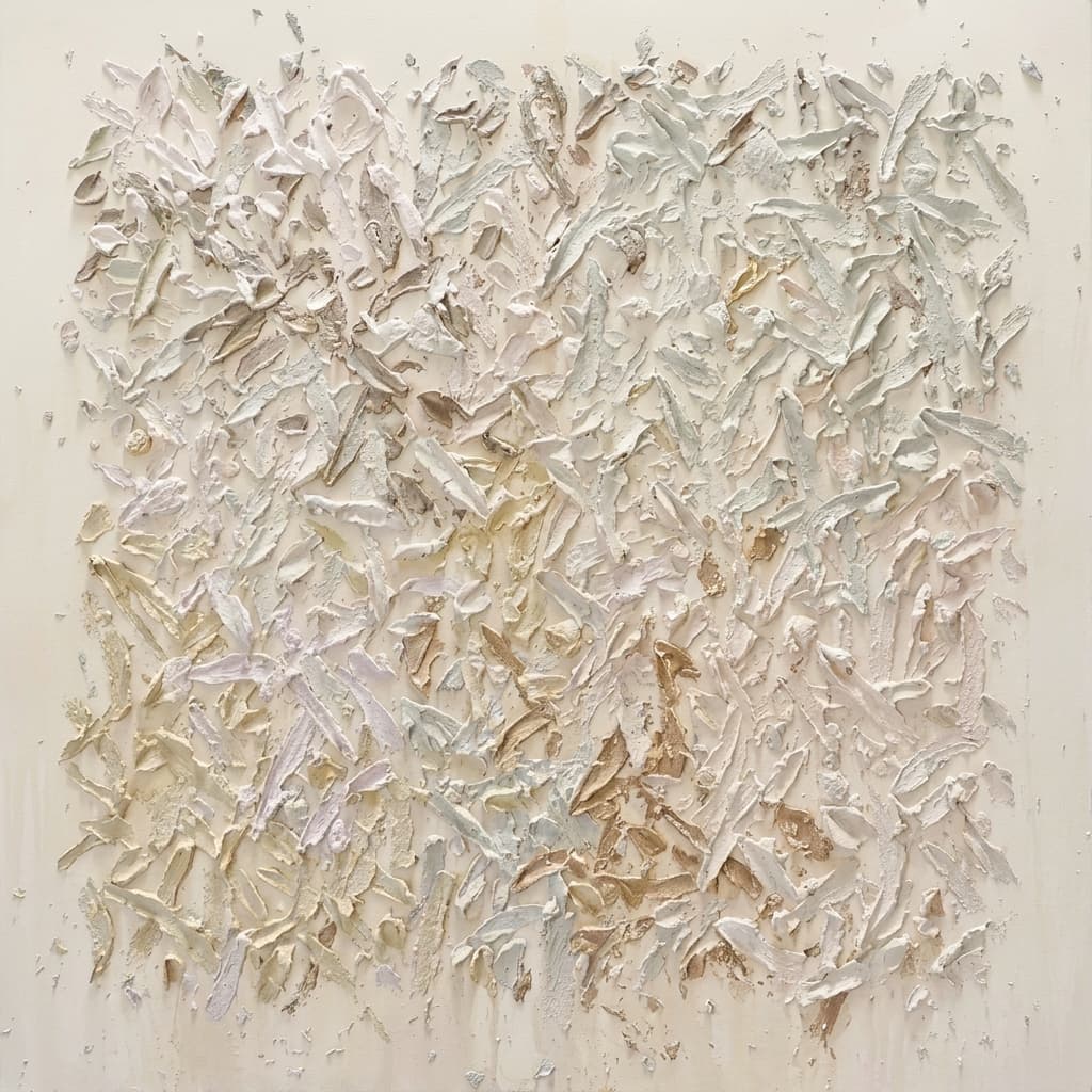Textured Neutral Abstract Quiet Bloom