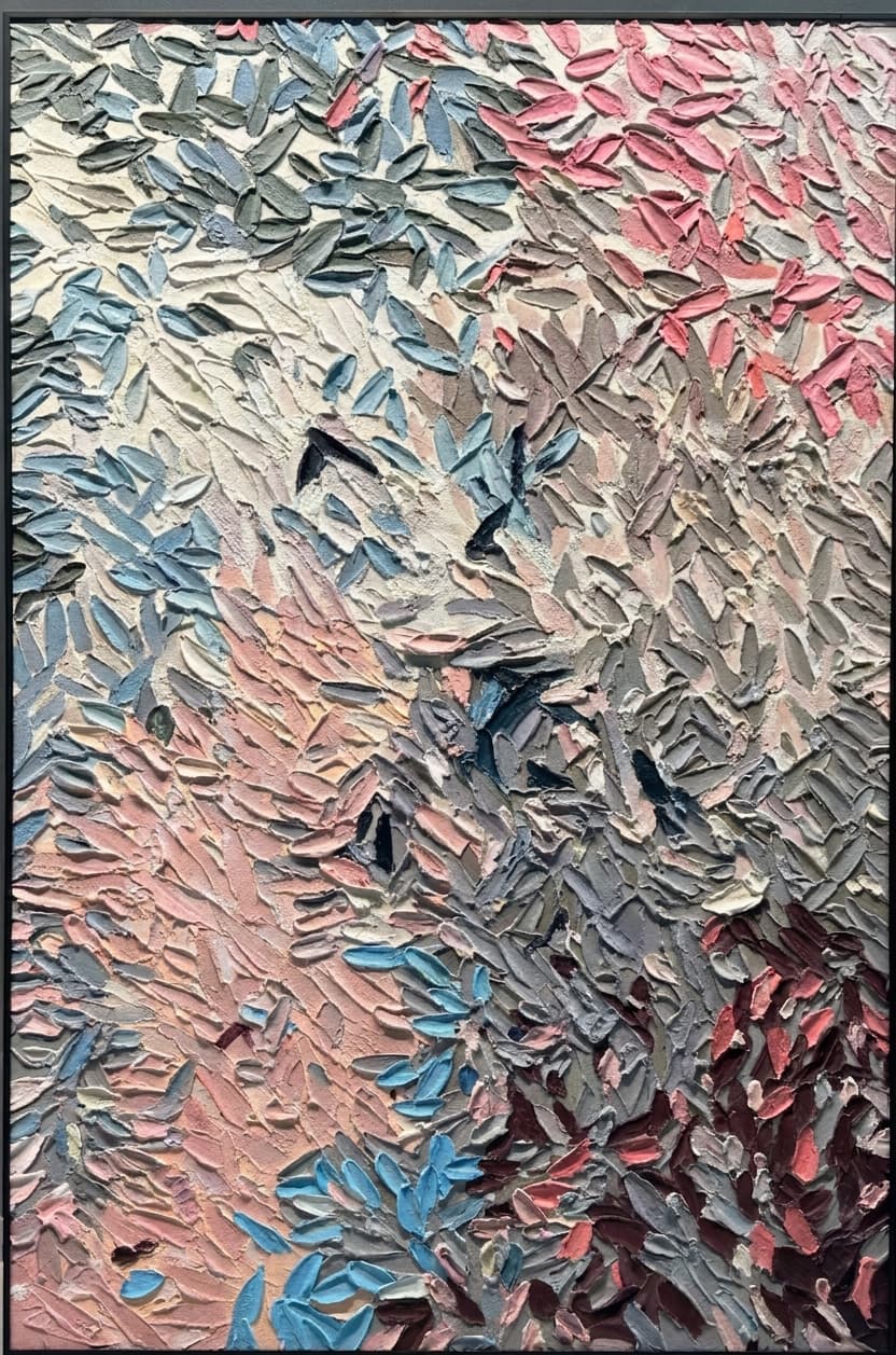 Textured Abstract Bloom Quiet Bloom