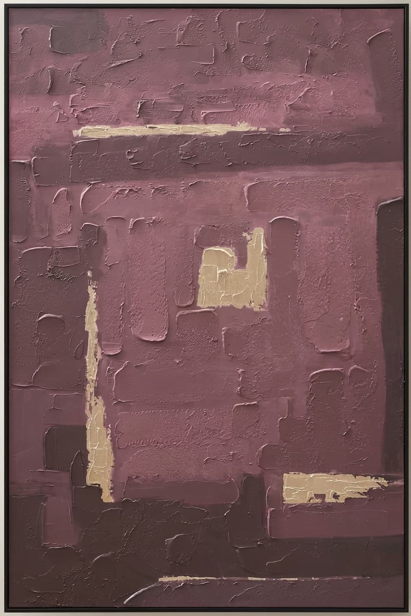 Textured Abstract Mauve Quiet Interval