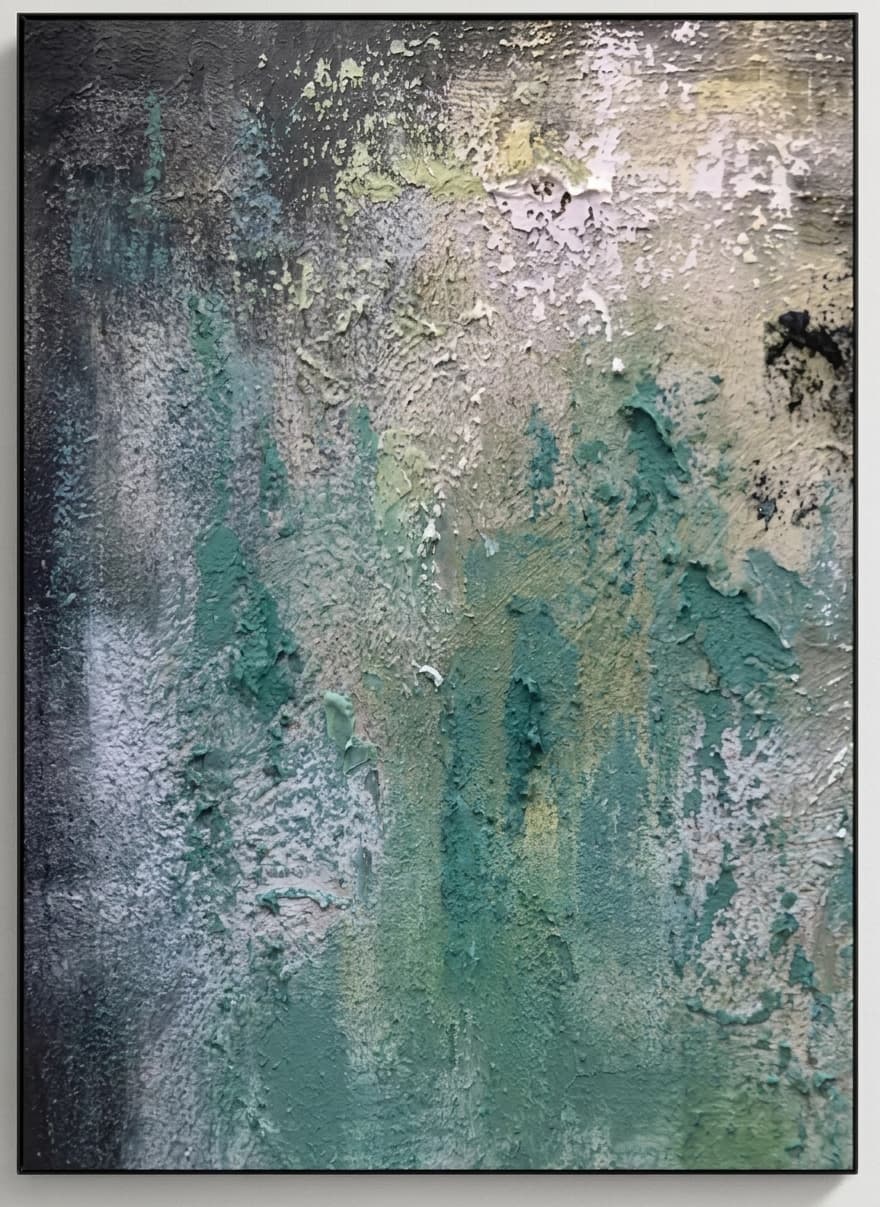 Textured Abstract Sage Drift
