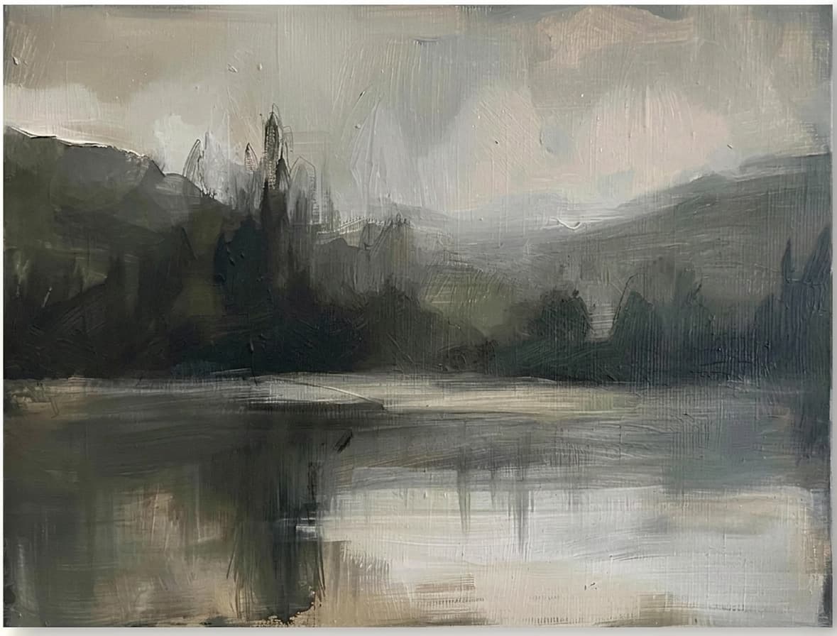 Misty Lake Landscape Stillwater