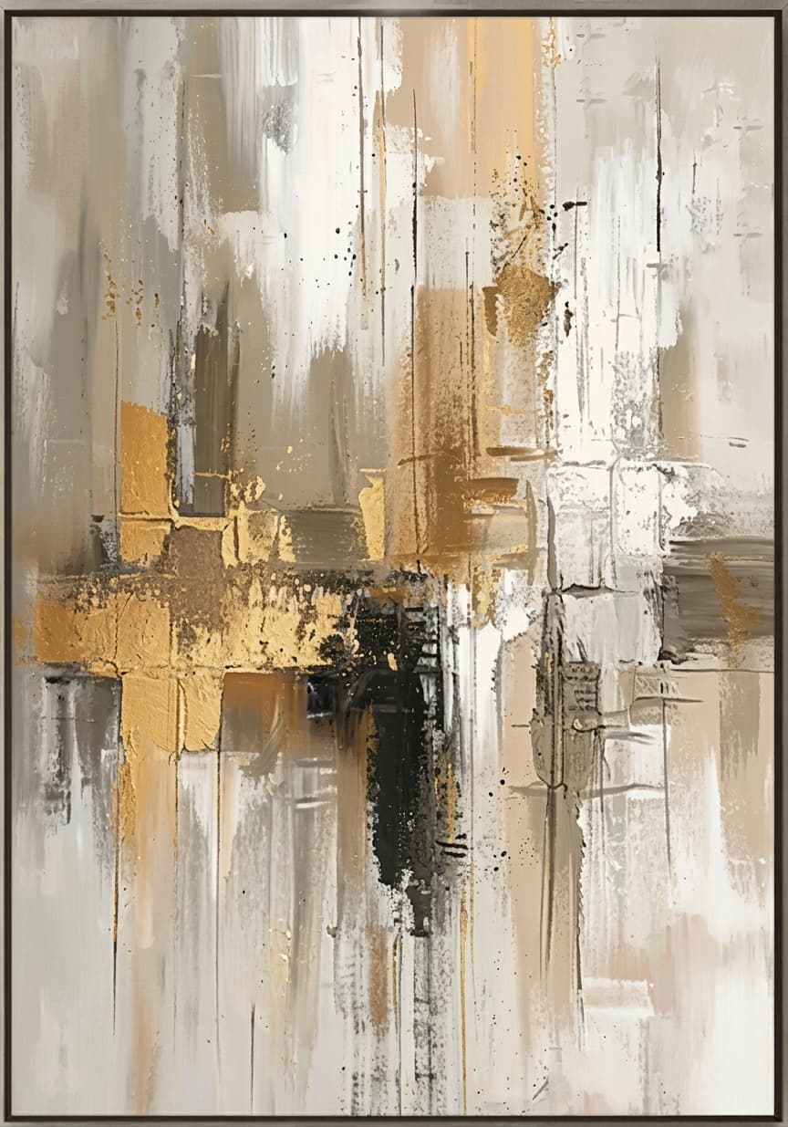 Abstract Gold Streaks Interval