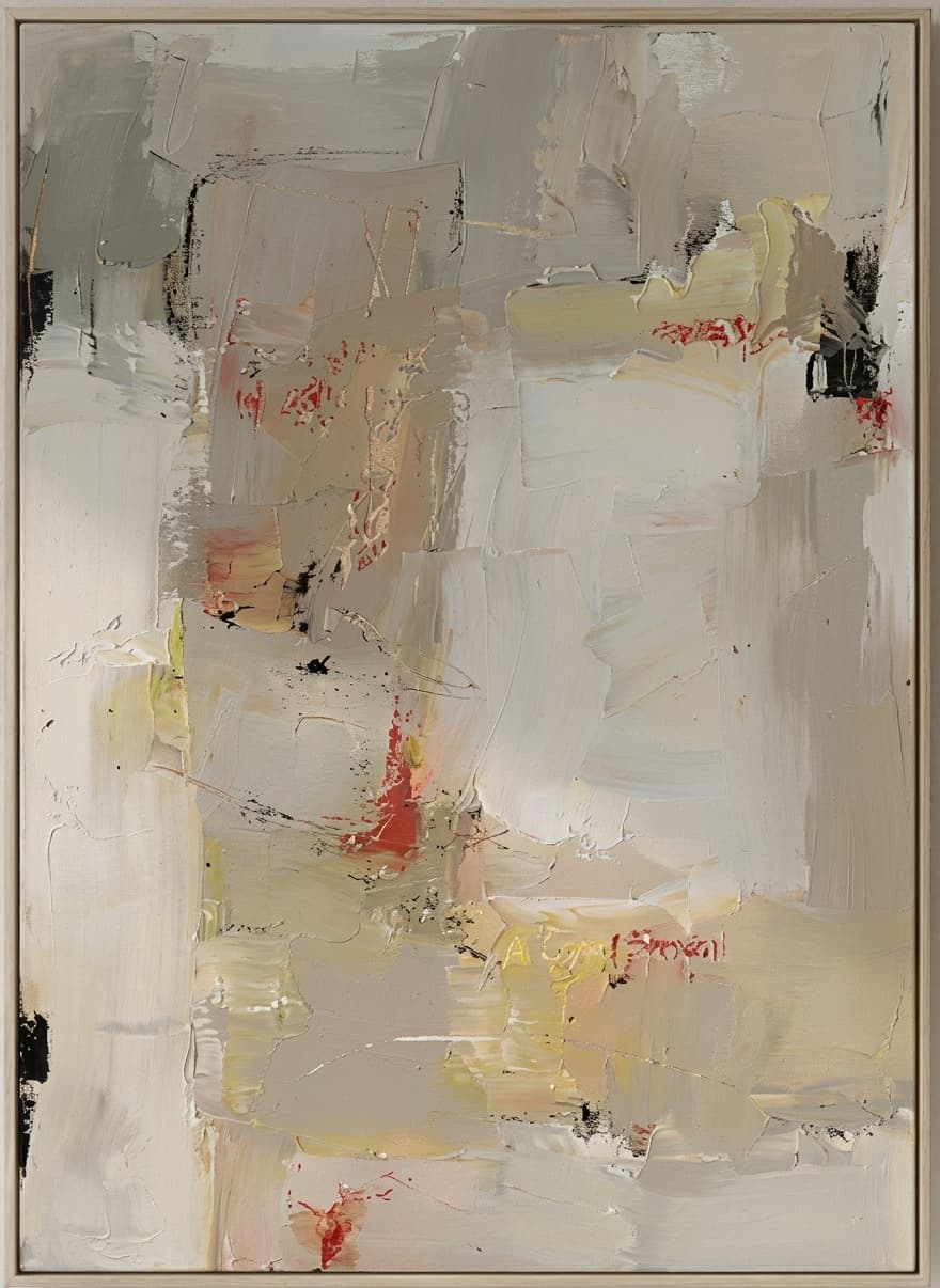 Neutral Abstract Textured Quiet Hold