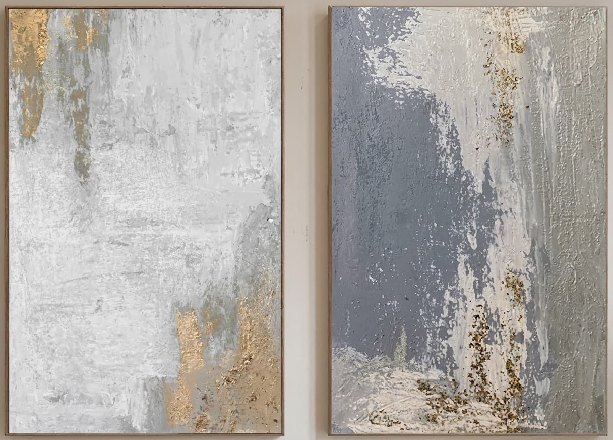 Textured Gold Abstract Quiet Drift