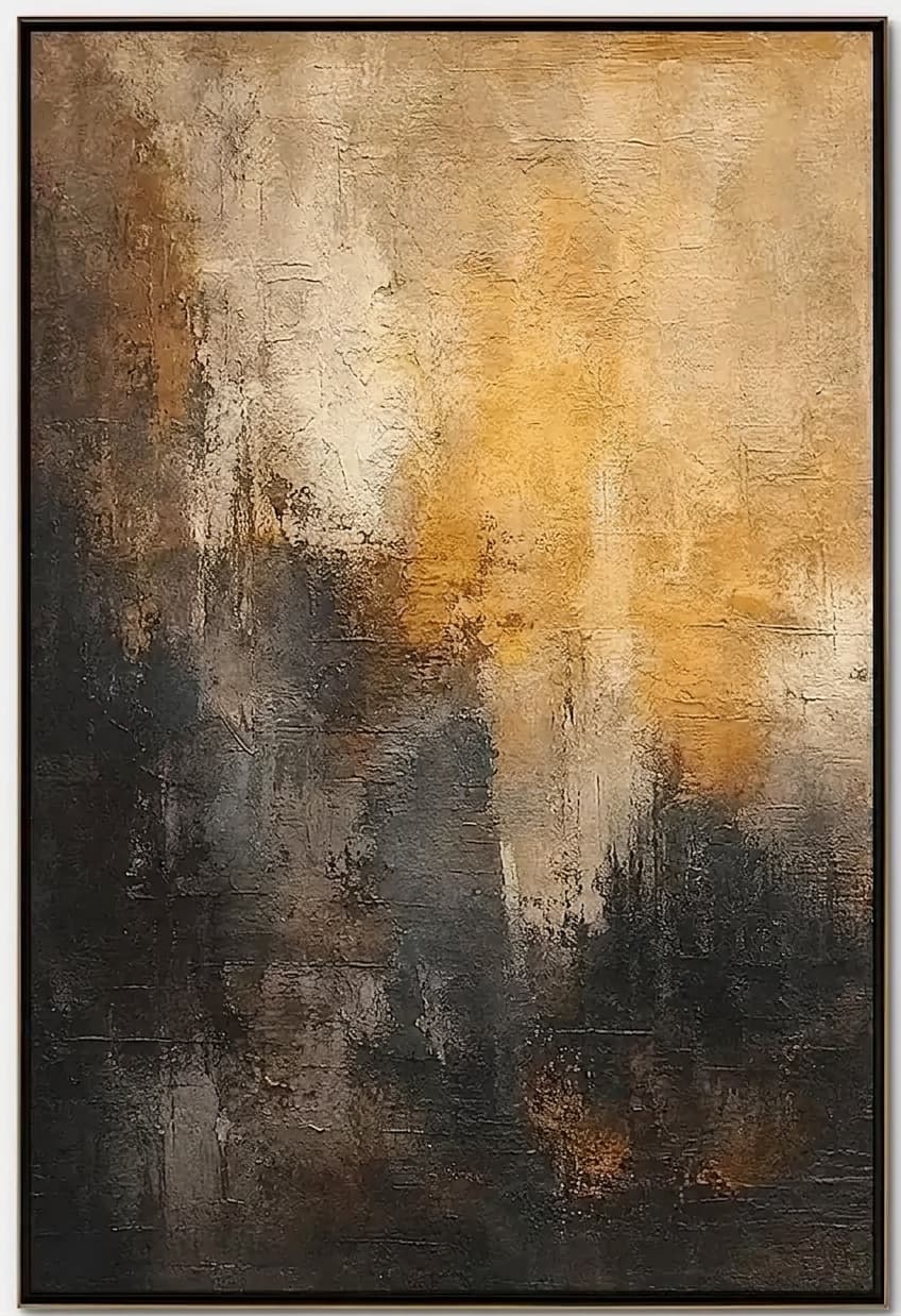 Abstract Gold Amber Ascent