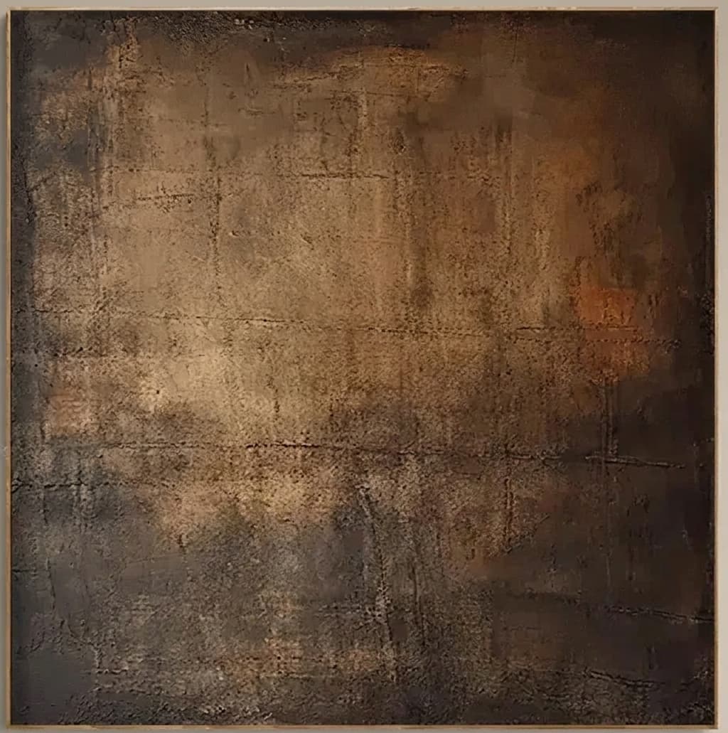 Textured Abstract Amber Haze