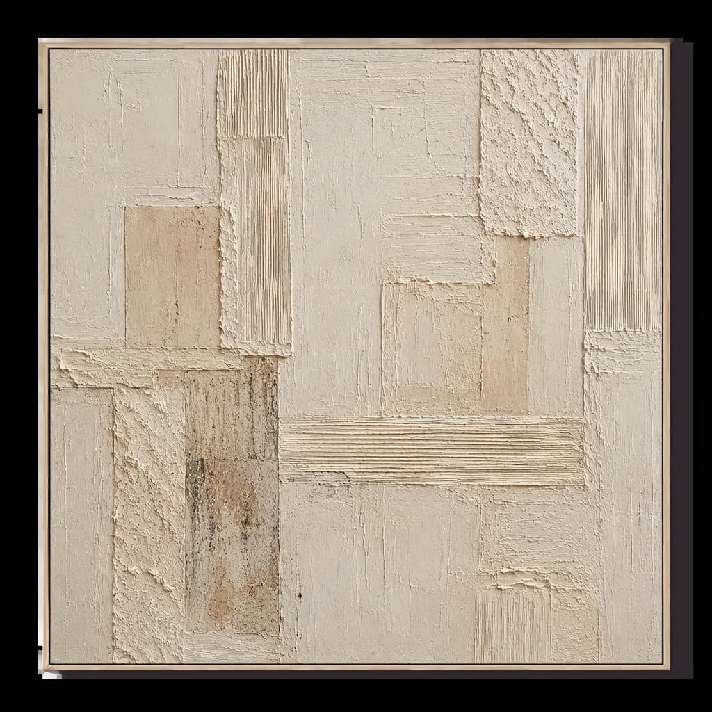 Textured Neutral Abstract Quiet Divide