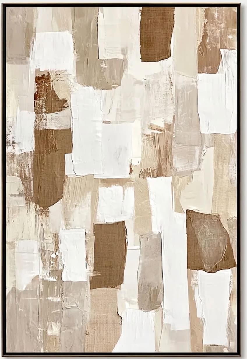 Abstract Patchwork Neutral Quiet Blocks
