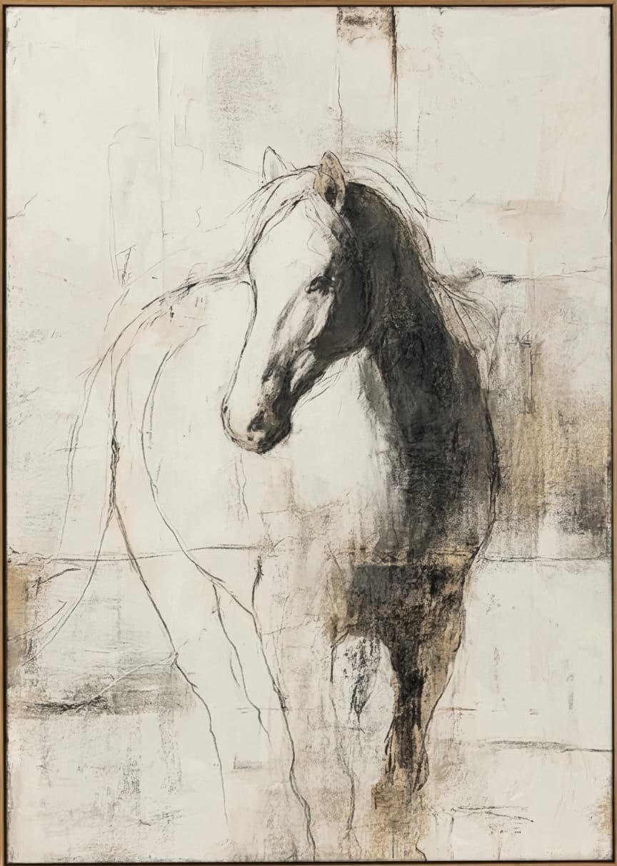 Abstract Equine Portrait Quiet Stance