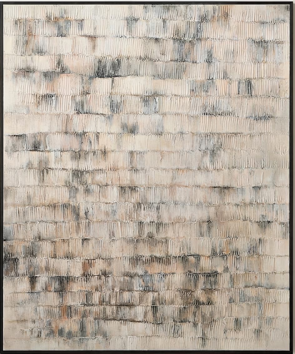 Textured Neutral Abstract Quiet Rows