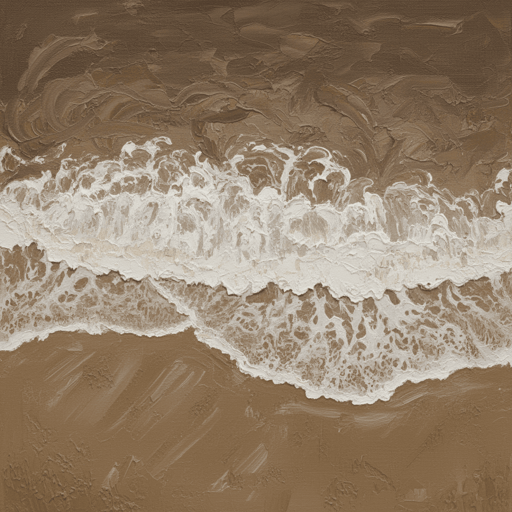 Neutral Abstract Landscape Still Earth - Wall Art by Fir Gallery - Abstract wall art